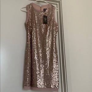 Vince Camuto Sequined Light Pink Dress